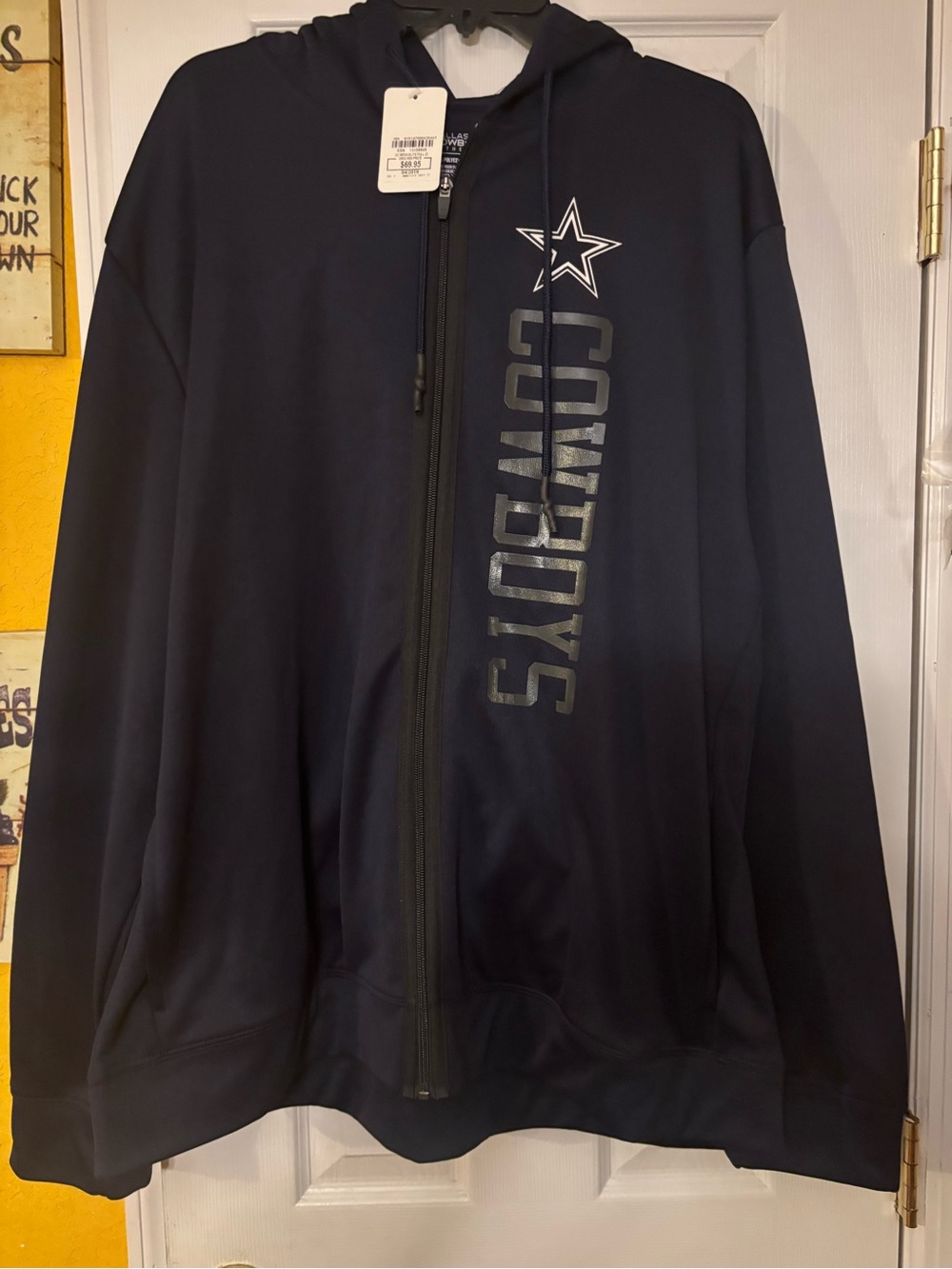 NFL Dallas Cowboys Navy Team Zip-Up Hoodie